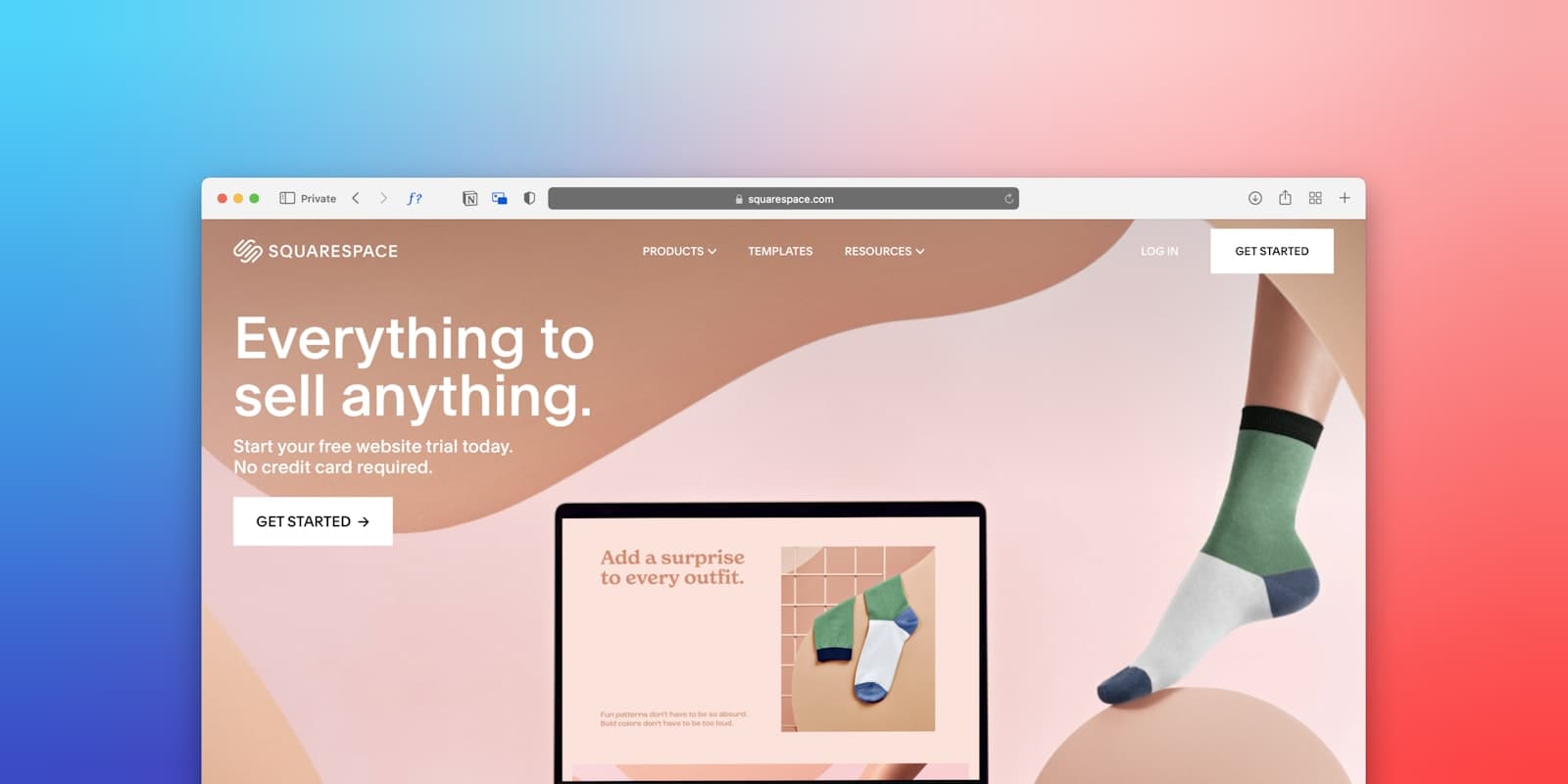 Schermo computer con design di landing page ad alta conversione
