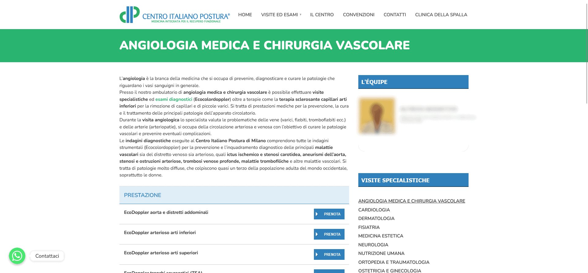 Pagina esame posturale Centro Italiano Postura