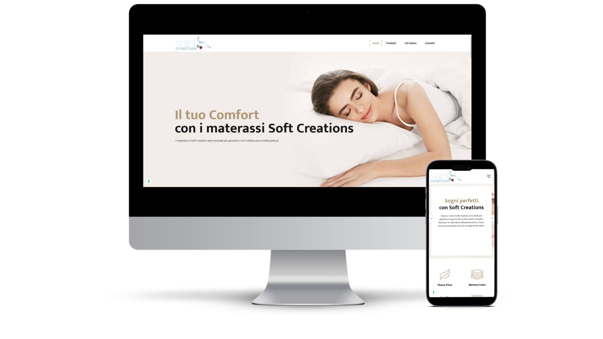 E-commerce Soft Creations su desktop e mobile